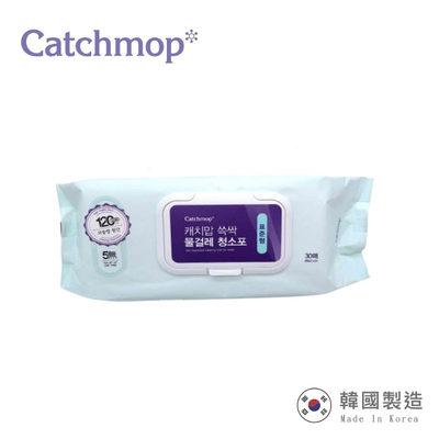 【THE LOEL】Catchmop 地板清潔消毒濕紙巾 x1入(30張/包) / 28 x 21cm / 99.9%除菌率認證