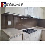 【KW廚房世界】系統廚具 廚房設計 客製化 廚櫃 流理台工廠直營 L型流理台 人造石檯面 木心板上櫃, , large