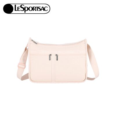 |快速出貨|Lesportsac Deluxe Everyday Bag 奢華斜背包 送禮-晨曦桃粉