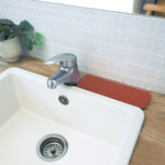 【Monster】 Soft Diatomaceous Earth Washbasin Absorbent Mat (24x8cm) &ndash; Brick Red, , large