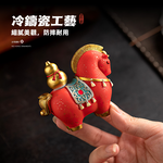 【上手家居】祈福赤馬招財擺飾(馬上有錢/風水擺件/招財擺件/馬擺件), , large