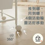 【Roomix】MIT台灣製 韓系純白移動收納車 玩具收納櫃 置物推車 抽屜櫃  (大容量/附輪/免組裝) 嬰兒房收納 居家佈置, , large