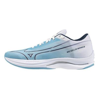 Mizuno Wave Rebellion Sonic 2 女 慢跑鞋 路跑 競速 訓練 水藍 [J1GD243071]
