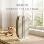 韓國Kassel  Apple 無痕砧板3色組(含砧板立架/韓國製), , large