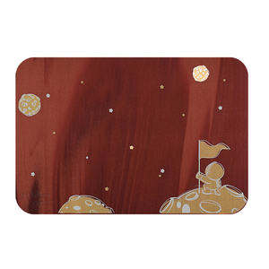 【Monster】 Luminous Soft Diatomaceous Earth Absorbent Mat &ndash; Interstellar Voyage (60x40cm) &ndash; Red-Brown Series