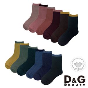 【D&G BEAUTY】D&G羊毛襪-D551 中筒襪