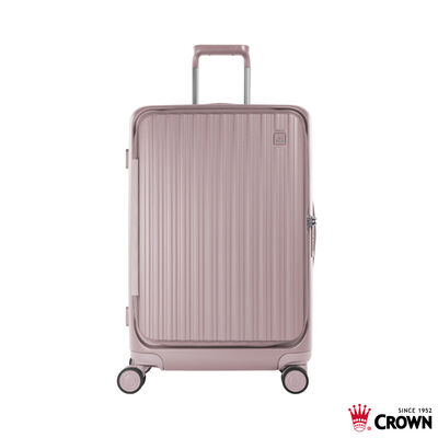 【CROWN 皇冠】C-F5278H 29吋前開框架拉桿箱-粉色