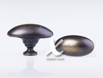 Oval Zinc knob, , large