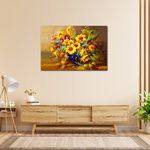 【御畫房】太陽花 國家一級畫師手繪油畫60&times;90cm(VF-21), , large