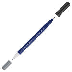 【 Pentel 飛龍 】速乾慶弔雙頭簽字筆 黑+淡墨 /支 XSESWPD30, , large