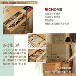 原木化妝桌 化妝鏡 W20100951, 原木色, large
