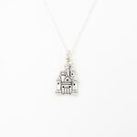【Angel & Me】Castle 925 sterling silver necklace Valentine Day Birthday gift, , large