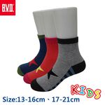 【BVD】幸運之星1/2童襪<桔紅,13-16cm>B265 短襪 襪子, , large