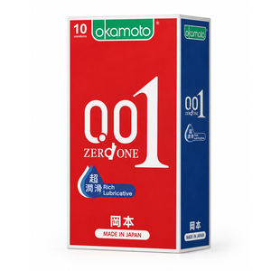 【okamoto岡本】001RL超潤滑至尊勁薄保險套10入