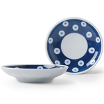 [豐名日本餐具] 4.0"輕量盤 藍底白圈 有田燒 / C04PL0-241-DB, , large