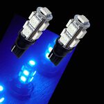 【PA LED】T10 藍光 9晶 27晶體 SMD LED 耐熱底座 小燈 方向燈 儀表燈 定位燈 室內燈 牌照燈, , large