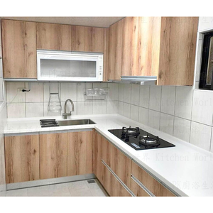【KW廚房世界】系統廚具 廚房設計 客製化 廚櫃 流理台 工廠直營 L型流理台 系統板 搭林內排油機 烘碗機