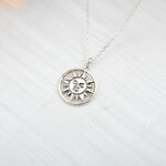 【Angel & Me】Smiling Sun s925 sterling silver necklace birthday gift, , large
