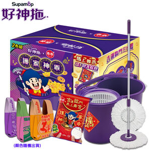乖乖聯名款-好神拖馬上舞吉手壓拖把組