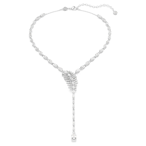 SWAROVSKI 施華洛世奇Vienna Y字形天鵝羽毛鋯石項鍊 送禮 禮物 推薦(5749265)