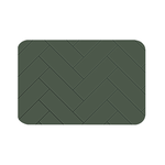 【Monster】 Soft Diatomaceous Earth Absorbent Mat &ndash; Slate Pattern Series (60x40cm) &ndash; Forest Green, , large