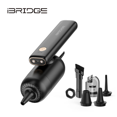 iBRIDGE 無線迷你多功能照明吸塵器-黑
