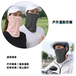 【A&R】UPF50+ 冰絲涼感透氣防曬面罩 掛耳式網眼款 多色任選, , large