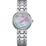 CITIZEN 星辰 LADY 優雅珍珠貝光動能女錶 EW2690-81Y, , large