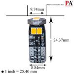 【PA LED】暖白光 T10 BA9S 雙尖 2835 SMD LED 室內燈 閱讀燈 車廂燈 行李箱燈, , large