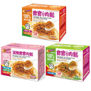 [  媽媽的廚房  ]   寶寶肉鬆綜合口味 156g  x  3  盒    ( 原味*1 + 海藻*1 + 減糖*1  )