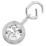 SWAROVSKI 施華洛世奇 Una 圓潤耀眼大水晶鑰匙圈 鑰匙扣 送禮 禮物 推薦(5763032), , large