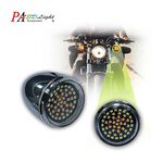 哈雷 LED方向燈 子彈型燈具專用 1157 雙芯 48晶 SMD LED 白光加黃光 雙色  方向燈燈泡, , large