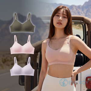 【伊柔 EVEROY】裸感輕氧無痕無鋼圈內衣 M-2XL 內衣 ( W058 粉/綠/紫)