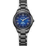CITIZEN 星辰 XC 夜川月 限量 超級鈦 日月顯示 光動能電波女錶 EE1007-75L, , large