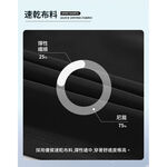 現貨 大尺碼 冰絲 排汗 涼感 五分褲-黑/灰-0205576, , large