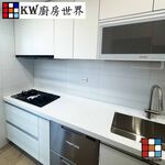 【KW廚房世界】廚房設計 客製化  流理台 人造石檯面 工廠直營 一字型流理台 人造石檯面, , large