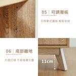收納櫃 置物櫃 收納櫃 櫥櫃 書櫃 TV170, 原木色, large