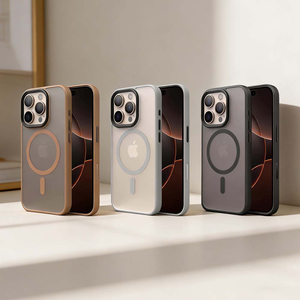 【山水之寶】iPhone 16Pro/16ProMax手機殼 防摔殼 精緻優盾 磨砂親膚金屬質感磁吸防摔殼 相機按鍵版