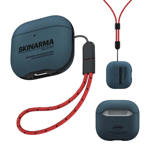 【山水之寶】Skinarma Airpods 4保護殼 Spunk潮風格收納保護套 附掛繩 支援無線充電 附贈手腕帶 原廠公司貨