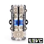 《tevc》ANS A6 音響 改裝 車用 專用 一進二出 二路 保險絲座 熔絲型 ANL型(小號) 保險, , large