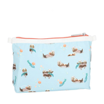 Lesportsac Cosmetic Clutch 雙層拉鍊化妝包 收納袋 盥洗包 女包(海洋風格水獺), , large