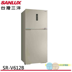 SANLUX台灣三洋 606公升雙門變頻冰箱SR-V612B