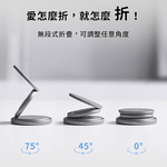 【怪獸選物】IDEAMON 3in1磁吸旋轉折折充・QI 無線充電 MagSafe 摺疊式 360&deg;旋轉 充電座 快充 旅行, , large