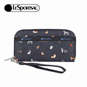Lesportsac Tech Wallet Wristlet 腕帶錢包 手拿包 鈔票夾 卡夾 送禮 禮物 推薦 女包(像素小狗)