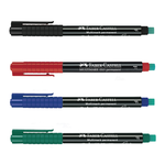 【Faber-Castell】輝柏 全能油性萬用筆 F 黑/藍/紅/綠色10支入/ 盒 151399/151351/151321/151363  -  綠色, , large