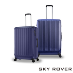 【PANTHEON PLAZA】展示品限量出清 SKY ROVER CRYSTAL 19吋 璀璨晶鑽 前開式可擴充拉鍊硬殼行李箱 SRI-1808SF 紫水晶, , large