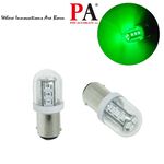 【PA LED】船用 9-32V BA15D 1142 15晶 2835 SMD LED 綠光 指示燈 警示燈 燈泡, , large