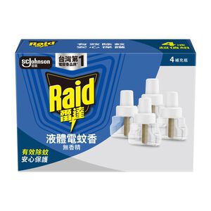 雷達液體電蚊香重裝超值組-無香精無染料41mlx4