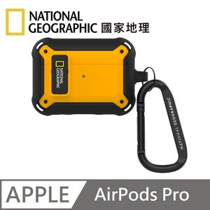 National Geographic 國家地理 Rugged Bumper 卡扣式 耳機保護殼 耳機殼 適用 AirPods Pro - 黃色