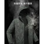 97001男款兩件式外套上下雙開式主拉鍊 衝鋒衣 印花款, , large